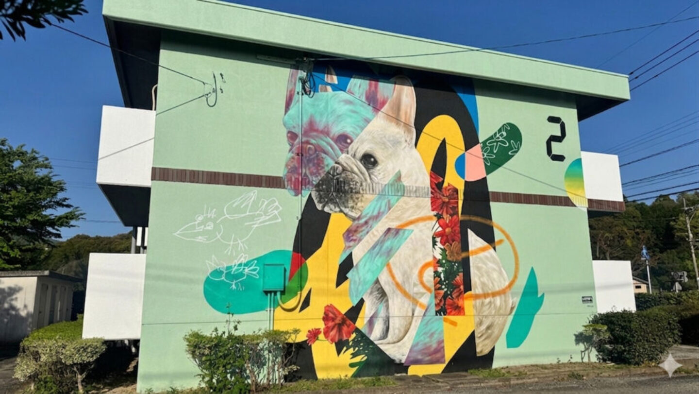 ハニーヒルズ2号棟 – unomori – 多久市ウォールアートプロジェクト